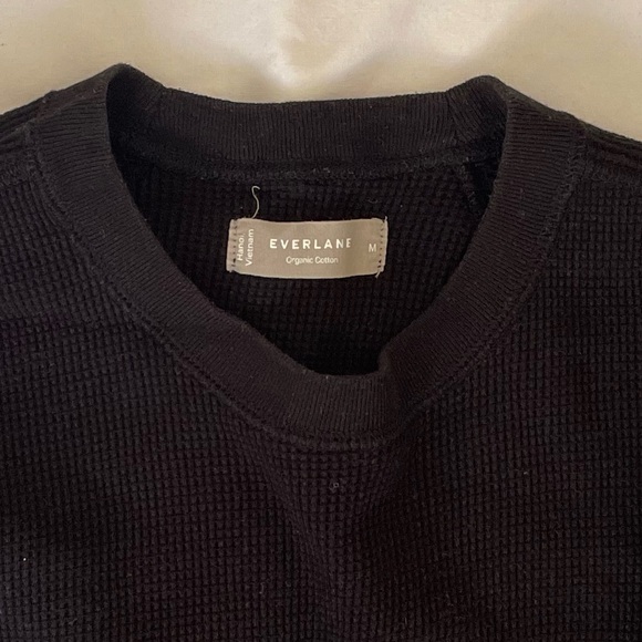 Everlane Waffle Long Sleeve Mens Shirt - Picture 3 of 3